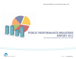 263-17(5) - Public Performance Measures Report 2015 - NWT Health and Social Services System 