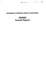 48-16(4) - NWT Hydro Corporation 2008-09 Annual Report 