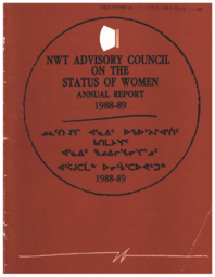 14-89(2) - NWT Advisory Council o the Status of Women Annual Report for 1988-89