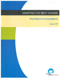 70-15(6) - Charting the Next Course : Final Report on Consultations