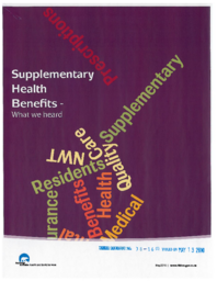 038-16(5) - Supplementary Health Benefits - What We Heard 