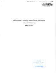 72-15(6) - Northwest Territories Human Rights Commission annual report 2006-2007