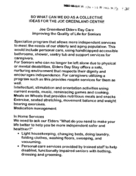 134-16(5) - So What Can We Do As a Collective - Ideas for the Joe Greenland Centre, from the Chief and Council of the Aklavik Indian Band 