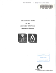 06-13(2) - Public Utilities Board of the Northwest Territories 1995 Annual Report