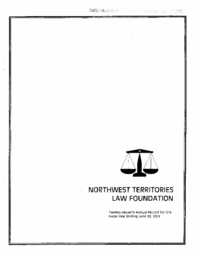 58-16(4) - NWT Law Foundation Annual Report for the Fiscal Year Ending June 30, 2009 