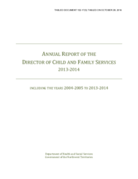 152-17(5) - Annual Report of the Director of Child and Family Services 2013-2014 