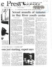 082-12(3) - Sexual Assault of Inmates in Hay River Youth Centre