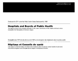 076-17(3) - Ontario Hospital and Boards of Public Health Salary Disclosure Statement 