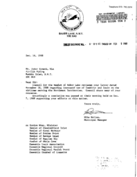 08-89(1) - Letter from Baker Lake Regarding Use of Inuktitut Language by Airlines