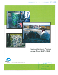 112-16(2) - Beverage Container Program Annual Report 2007-2008