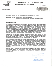 23-12(5) - Response to Petition No. 1-12(5) Bussing Petition