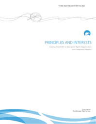 655-19(2) - Principles and Interests Guiding the Government of the Northwest Territories at Aboriginal Rights Negotiations with indigenous Peoples 