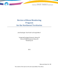 Review of Bison Monitoring Program for the Northwest Territories