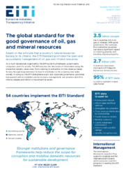 206-19(2) - Extractive Industries Transparency Initiative (EITI) Global Factsheet August 2020 titled "The global standard for the good governance of oil, gas and mineral resources" 