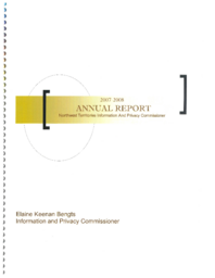 32-16(3) - Northwest Territories Information and Privacy Commissioner 2007-2008 Annual Report 