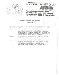 28-12(1) - Keewatin Regional Health Board Reponse to Expenditure Management Initiatives as set out by the Minister of Health and the GNWT -- Fiscal year 91/92