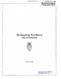 010-12(2) - Reshaping Northern Government