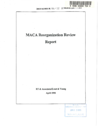 094-12(7) - MACA Reorganization Review Report