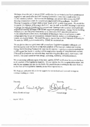 014-14(3)-Letter from Energy Wall and Building Products Ltd. to the Honourable Tony Whitford regarding national certification by the National Research Council's Canadian Construction Materials Centre (CCMC) for their wall panel system