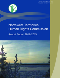 121-17(4) - Northwest Territories Human Rights Commission Annual Report 2012-2013 