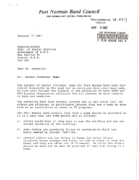 38-87(1) - Letter Concerning the Need for a Senior Citizens Home in Fort Norman