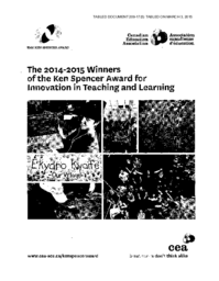 209-17(5) - Canadian Education Association - 2014-2015 Winners of the Ken Spencer Award for Innovation in Teaching and Learning 