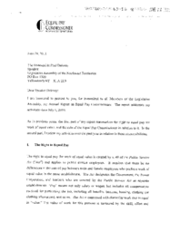 63-16(6) - Annual Report of the Equal Pay Commissioner for the Northwest Territories for the Period July 1, 2010 to June 30, 2011 