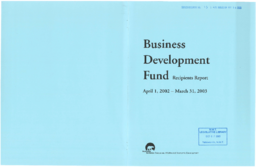 095-14(6) - Business Development Fund 2002-2003 Recipients Report