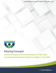 356-17(5) - Moving Forward - Implementing the Recommendations of the 2015 Comprehensive Review of Human Rights in the NWT 