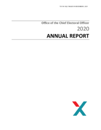 518-19(2) - Office of the Chief Electoral Officer 2020 Annual Report 