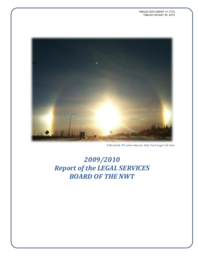 011-17(3) - Report of the legal Services Board of the NWT 2009-2010 