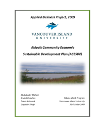 88-16(4) - Aklavik Community Economic Sustainable Development Plan (ACESDP) 