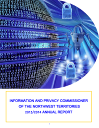 173-17(5) - Information and Privacy Commissioner of the Northwest Territories 2013-2014 Annual Report 