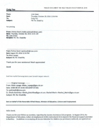 169-18(2) - Email Correspondence between David Poitras and the Department of Education, Culture and Employment 