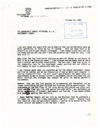 41-90(2) - Letter Regarding Resignation from Cabinet Teachers in Training