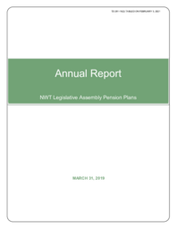 281-19(2) - NWT Legislative Assembly Pension Plans Annual Report at March 31, 2019 