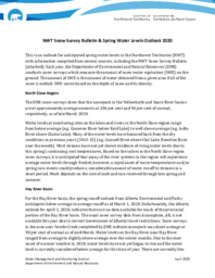 NWT Snow Survey Bulletin & Spring Water Levels Outlook 2020