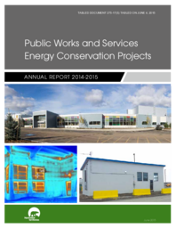 275-17(5) - Public Works and Services Energy Conservation Projects Annual Report 2014-2015 