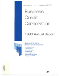 64-12(5) - 1993 Annual Report of the Business Credit Corporation