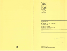 051-12(1) - Summary of Votes Cast by Electoral District in the NWT General Election