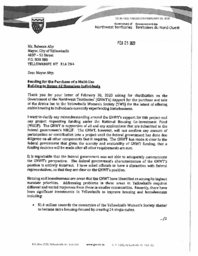 039-19(2) - Letter to Mayor, City of Yellowknife from Minister responsible for the Northwest Territories Housing Corporation regarding Funding for the Purchase of a Multi-Use Building to House 42 Homeless Individuals, dated February 25, 2020 