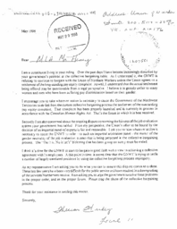 006-13(6)-Letters to Mr. Seamus Henry, MLA for Yellowknife South, regarding collective bargaining negotiations with the Union of Northern Workers.