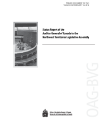 12-17(2) - Status Report of the Auditor General of Canada to the Northwest Territories Legislative Assembly 