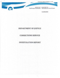 056-19(2) - Department of Justice Corrections Service Investigation Report 