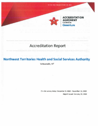 105-19(2) - Accreditation Report: Northwest Territories Health and Social Services Authority 