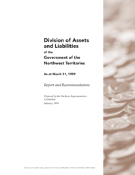 016-13(7)-Division of assets and liabilities of the Government of the Northwest Territories : report and recommendations