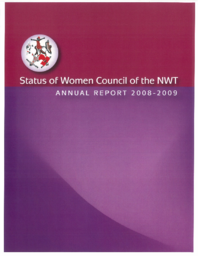 28-16(4) - Status of Women Council of the NWT Annual Report 2008-2009 