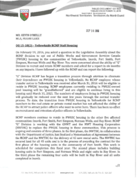 123-18(2) - Follow-up Letter to Oral Question 15-18(2) Yellowknife RCMP Staff Housing 