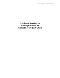 248-19(2) - Northwest Territories Housing Corporation Annual Report 2019-2020 