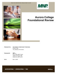 198-18(3) - Aurora College Foundational Review 